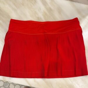 Lululemon Athletica Vibrant Red Mini Skirt